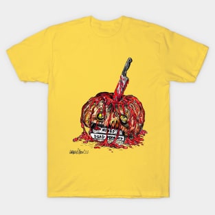 Mike's Dead Formats Dead Media Killer Halloween Pumpkin T-Shirt